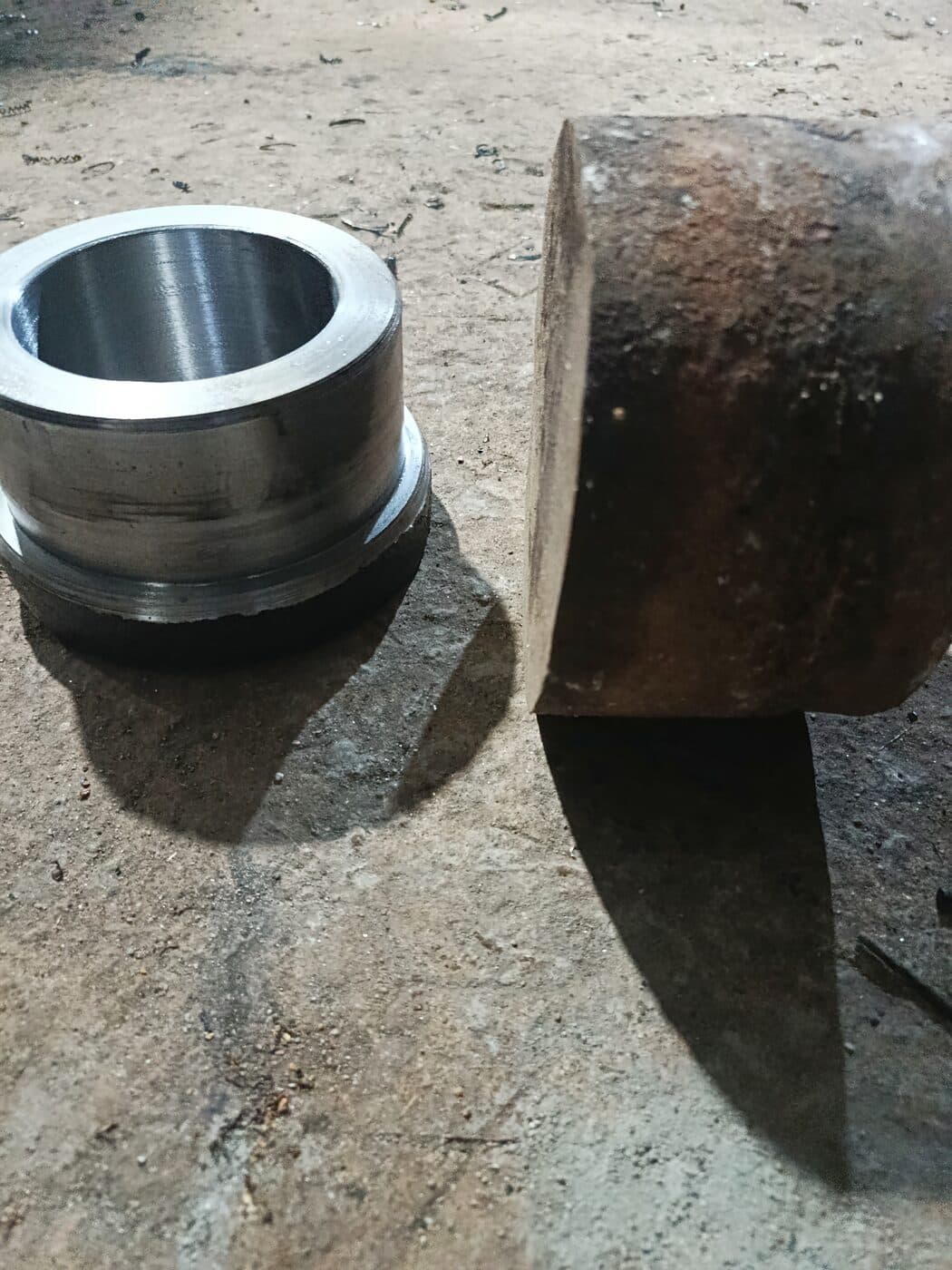Matière brute et pièce fabriquée
